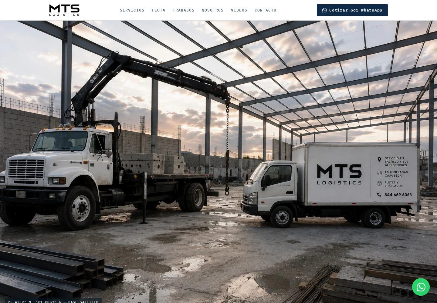 Sitio real de MTS Logistics